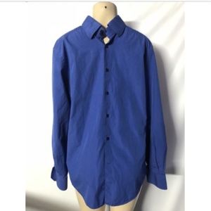 Versace Collection Trend Fit Men 16/41 Blue Button